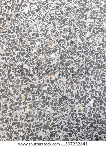 terrazzo flooring or marble monochrome old. polished stone texture beautiful for background pattern wall and color gray beautiful with copy space add text. terrazzo flooring old texture.