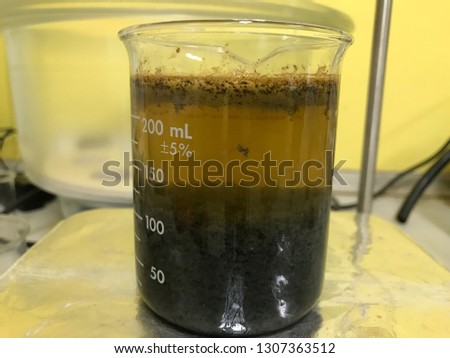 chemical coagulation in wastewater treatment Royalty-Free Stock Photo #1307363512