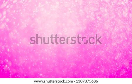 Bokeh background and bubbles reflecting pastel pink