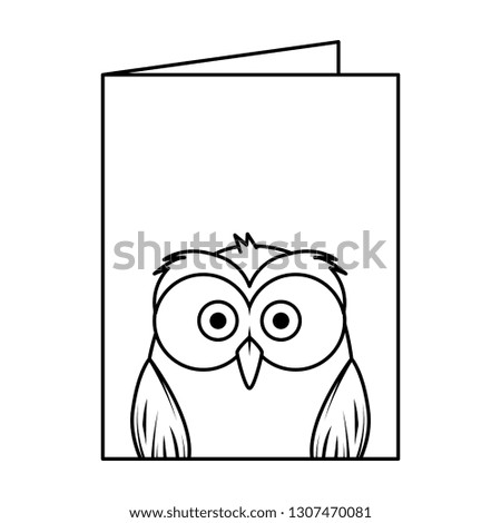 cute little owl bird character
