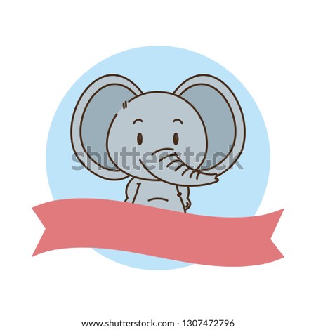 cute little elephant character