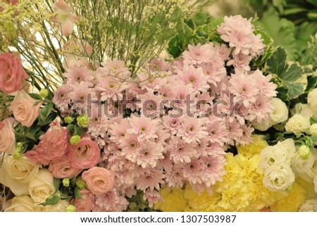 beautiful pink  flower bouquet 