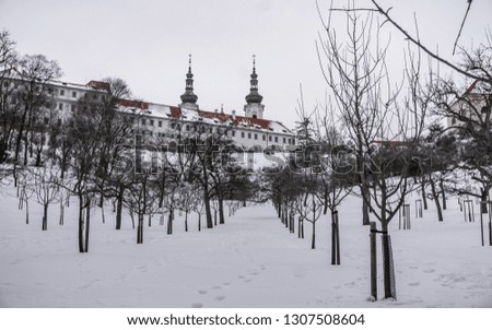 City in winter - Prague, Czech Republic