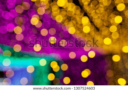 Colorful bokeh light abstract background, Blurred blur, darkness concept