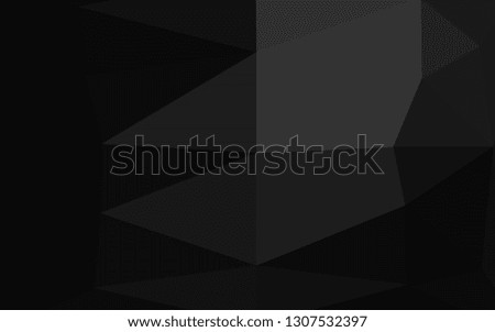 Dark Silver, Gray vector blurry triangle texture. A completely new color illustration in a vague style. Polygonal design for your web site.