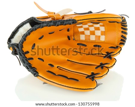 Baseball glove isolated on white