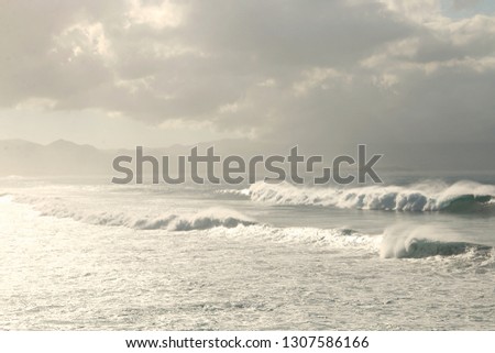 The big waves Royalty-Free Stock Photo #1307586166