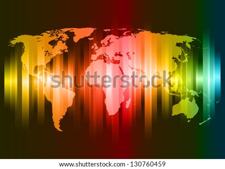 Abstract map vector background