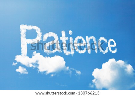 patience cloud ward Royalty-Free Stock Photo #130766213