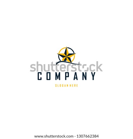 Star Compass Navigation Abstract Sailing Creative Business Modern Logo 