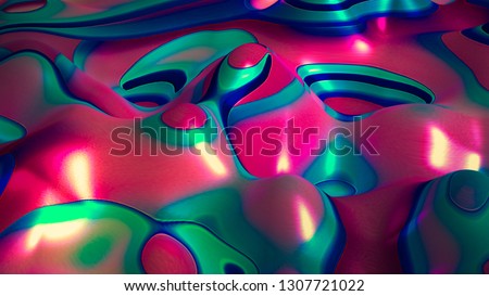 Luxury, beautiful, unusual, color background. 3d illustration, 3d rendering.