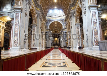 San Pedro in Rome, Italy Royalty-Free Stock Photo #1307893675
