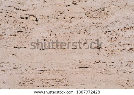 surface of a jurassic limestone facade at a building