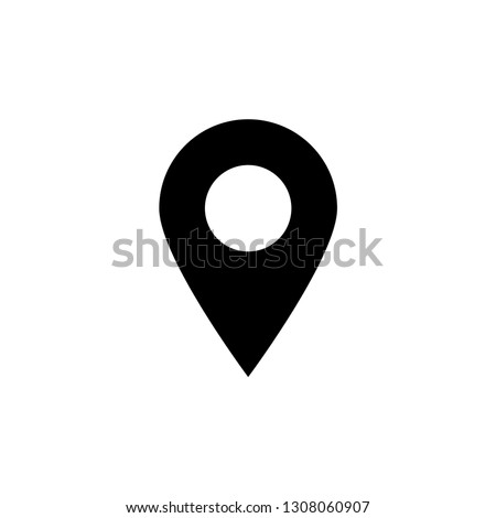 Pin location icon design collection for website or business card