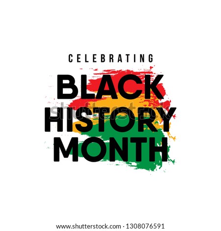 Celebrating Black History Month. American and African People.   Royalty-Free Stock Photo #1308076591