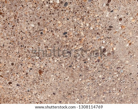 Closeup cement with small stone background texture