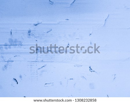 Light blue cardboard texture recycled paper surface empty blank background