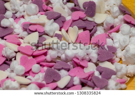 beautiful mix of colorful hearts for san valentines