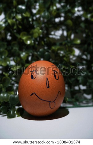 art funny cartoon draw on egg          