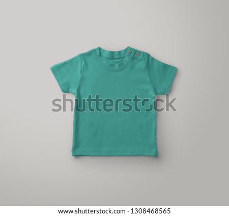 Baby t-shirt green 3d rendering