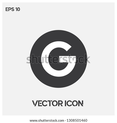 Google icon vector illustration. Modern google  vector logo.Premium quality. Royalty-Free Stock Photo #1308501460