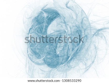 Blue toned monochrome background. Abstract fractal composition.