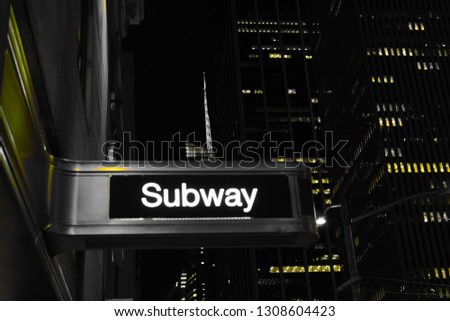 new york city subway sign