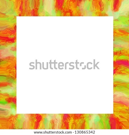 Art abstract oil drawing frame background