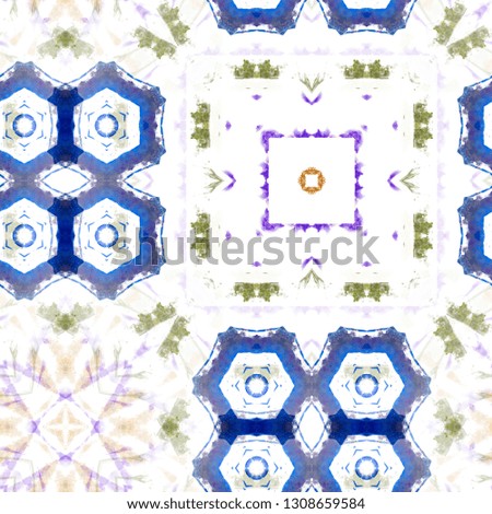 Kaleidoscope color pattern. Geometric neon watercolor background. Repeat urban texture with watercolour elements. Modern wallpaper tile.