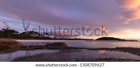 Sunrise Seascape Ocean - Colourful clouds