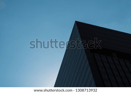 modern building and sky