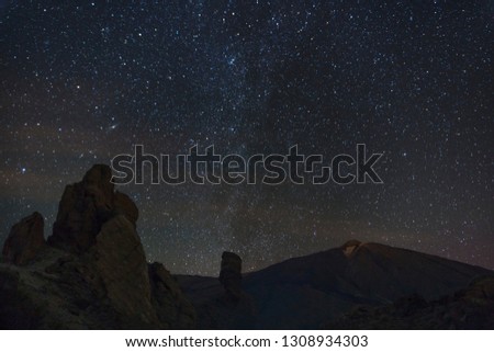 Milky Way on mount Teide