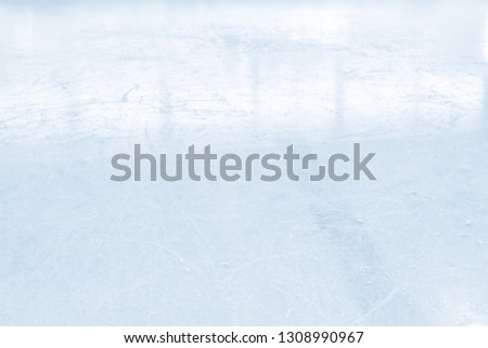 COLD LIGHT BACKGROUND, ICE SURFACE WITH SCRATCHES