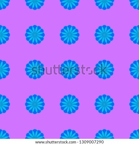 Floral seamless pattern on the pink background