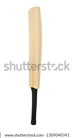 cricket bat isolated on white background. This has clipping path.
