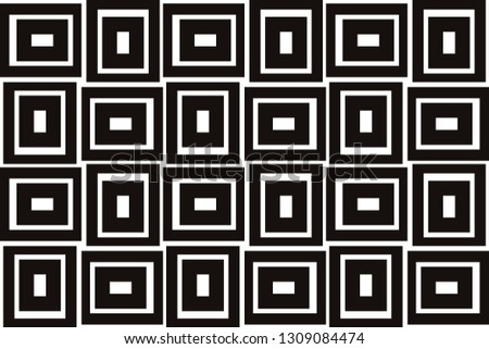 Vector luxury abstract background. Black and white geometric seamless pattern in modern stylish.