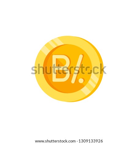 Balboa, coin, money color icon. Element of color finance signs. Premium quality graphic design icon. Signs and symbols collection icon for websites, web design on white background