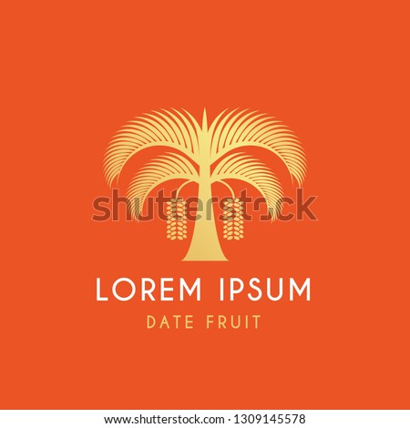 Date Palm Fruit logo vector design