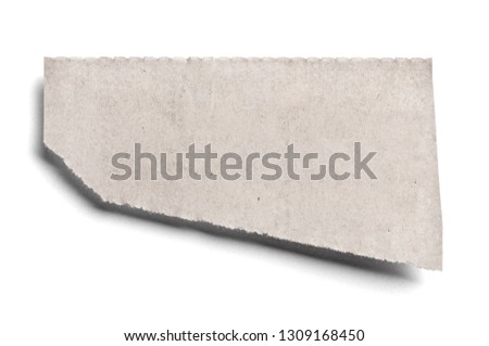 collection of various pieces of news paper on white background. each one is shot separately