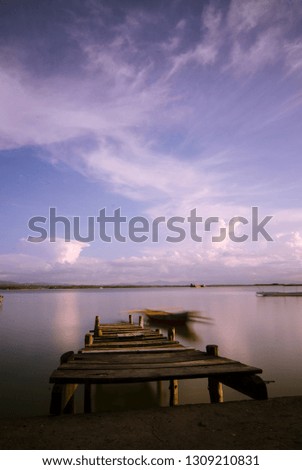 Small dock in the bay kendari