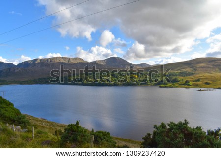 landscape near mount errigal outside glenveagh national park in donegal ireland