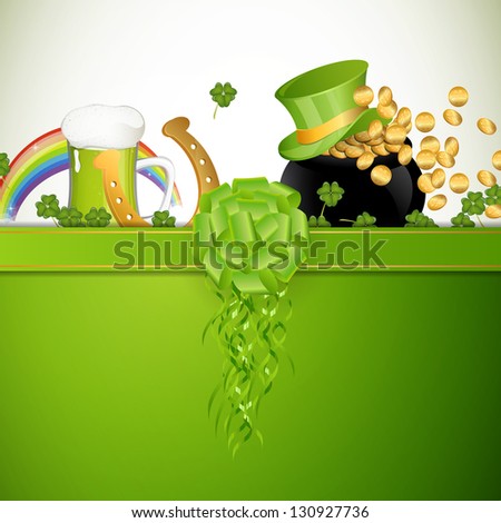 Vector Illustration of a Saint Patrick's Day Background