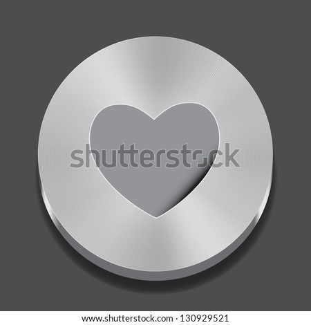 Vector illustration of heart apps icon