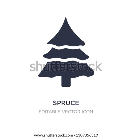 spruce icon on white background. Simple element illustration from Nature concept. spruce icon symbol design.