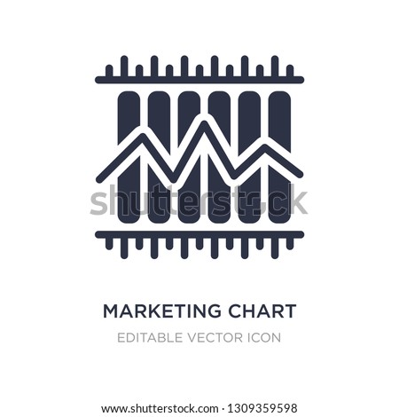 marketing chart icon on white background. Simple element illustration from Business concept. marketing chart icon symbol design.