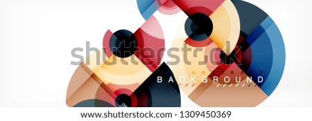 Modern circle background, vector illustration