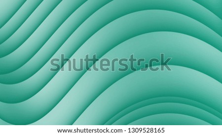 Fluid lines gradient composition. Marble or plastic wavy texture backdrop template for business or technology. Colorful liquid bright mesh background  dark green lines in a paper style. 