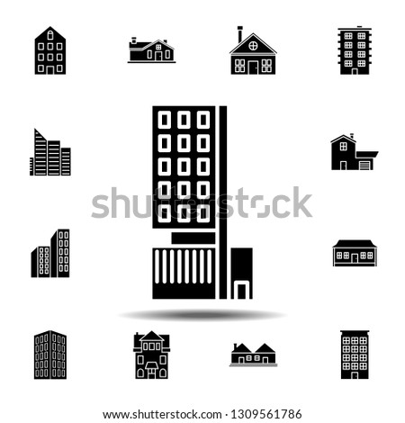 Building outline icon. Simple thin line, outline vector element of Building icons set for UI and UX, website or mobile application