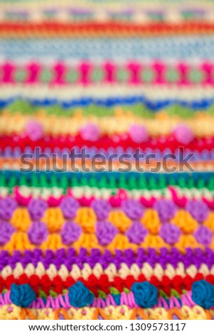Colorful knitted stripes seamless background pattern.