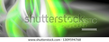 Fluid colors mixing glowing neon wave background, holographic texture, vector illustration